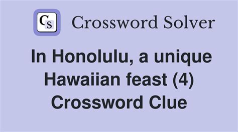 traditional hawaiian feast crossword|hawaiian feast 4.